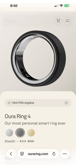 Oura ring 4 stealth brand new