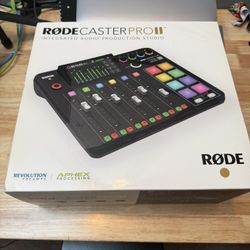 RØDE RØDECaster Pro II All-in-One Production Solution for Podcasting, Streaming, Music Production and Content Creation,Black