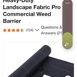 AGFABRIC HEAVY DUTY LADSCAPE FABRIC PRO  WEED BLOCK  5fit X 100fit 