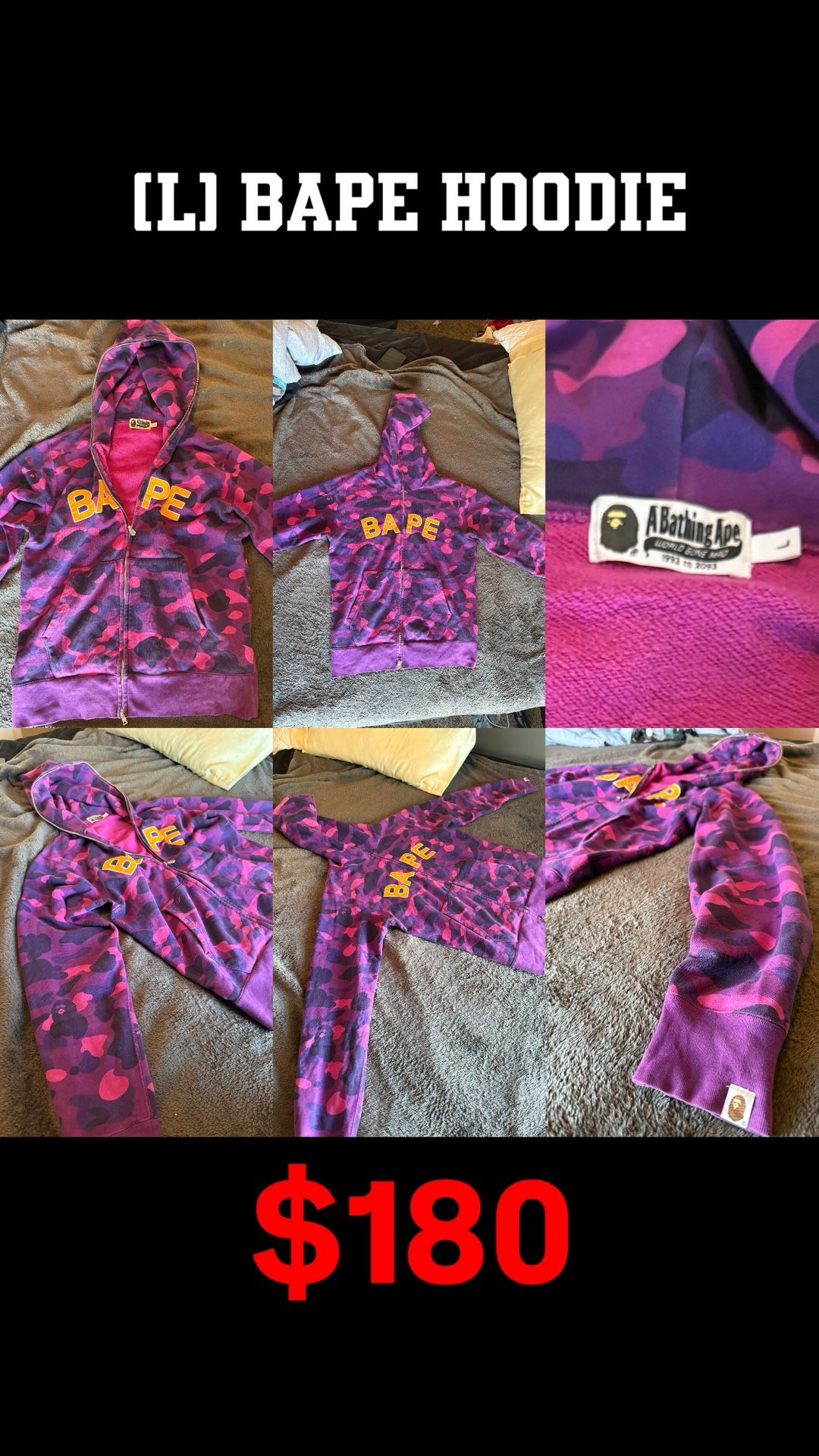Large Bape Hoodie