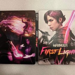 InFamous First Light Custom made Steelbook Case only for PS4/PS5 (No Game) New