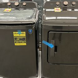 New Midea Top Load Washer And Dryer In Dark Stainless Steel- 2 Year Warranty - Financing Available 