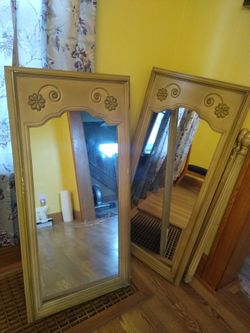Mirrors Encased In wood