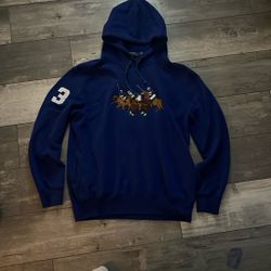 Blue Pony Polo Hoodie