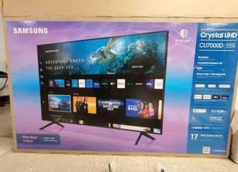 55 Samsung smart 4K HDTV $55 down on Financing for delivery six month warranty