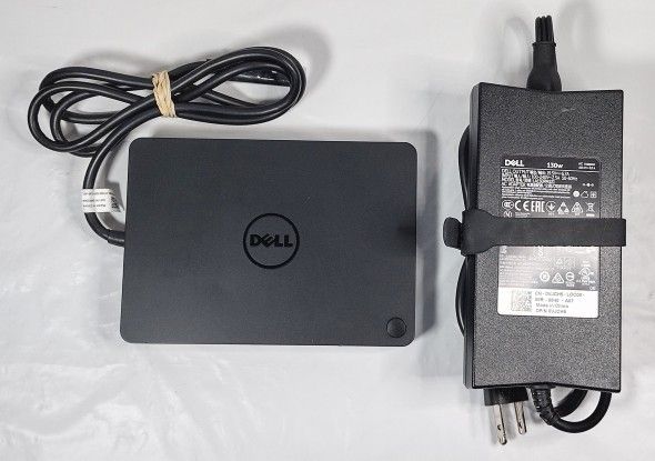 Dell USB-C WD15 K17 K17A Triple 4K Monitor Dock with 130W Adapter Included