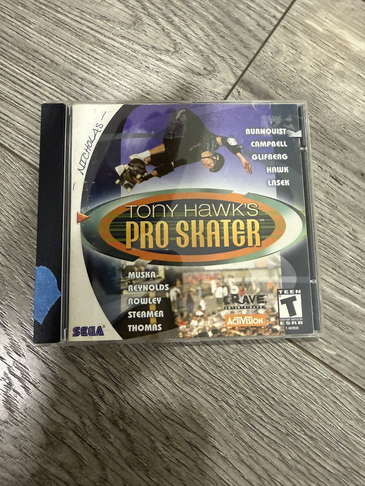 Tony Hawk Pro Skater 1 For Sega Dreamcast 