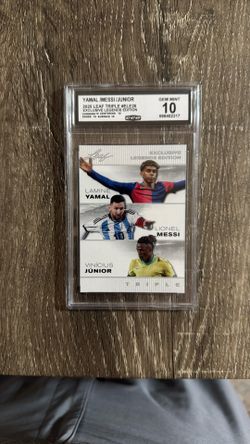 YAMAL/MESSI/VINI JR Triple Graded Gem Mint 10