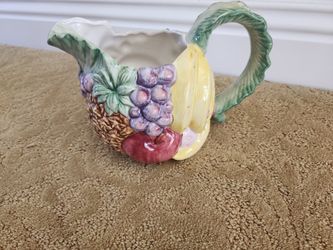 Fitz And Floyd Calypso Fruit Pitcher