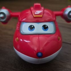 Super Wings 5" Transforming Jett Airplane Toy Vehicle Action Figure Plane Robot
