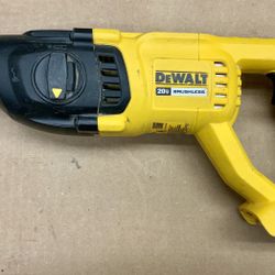 Dewalt DCH133 20v Max Cordless Brushless Fuel Rotary Hammer Drill Tool Construction Job Site Hope DIY Concrete Drilling Chipping Masonry LED Light