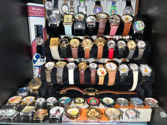 Large Lot of Disney Character Watches Collection