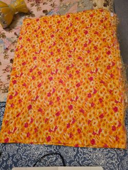 Material, cotton? 34" L × 42" W