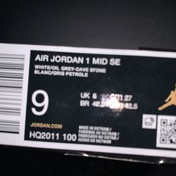 AIR JORDAN 1 MID SE men’s 9