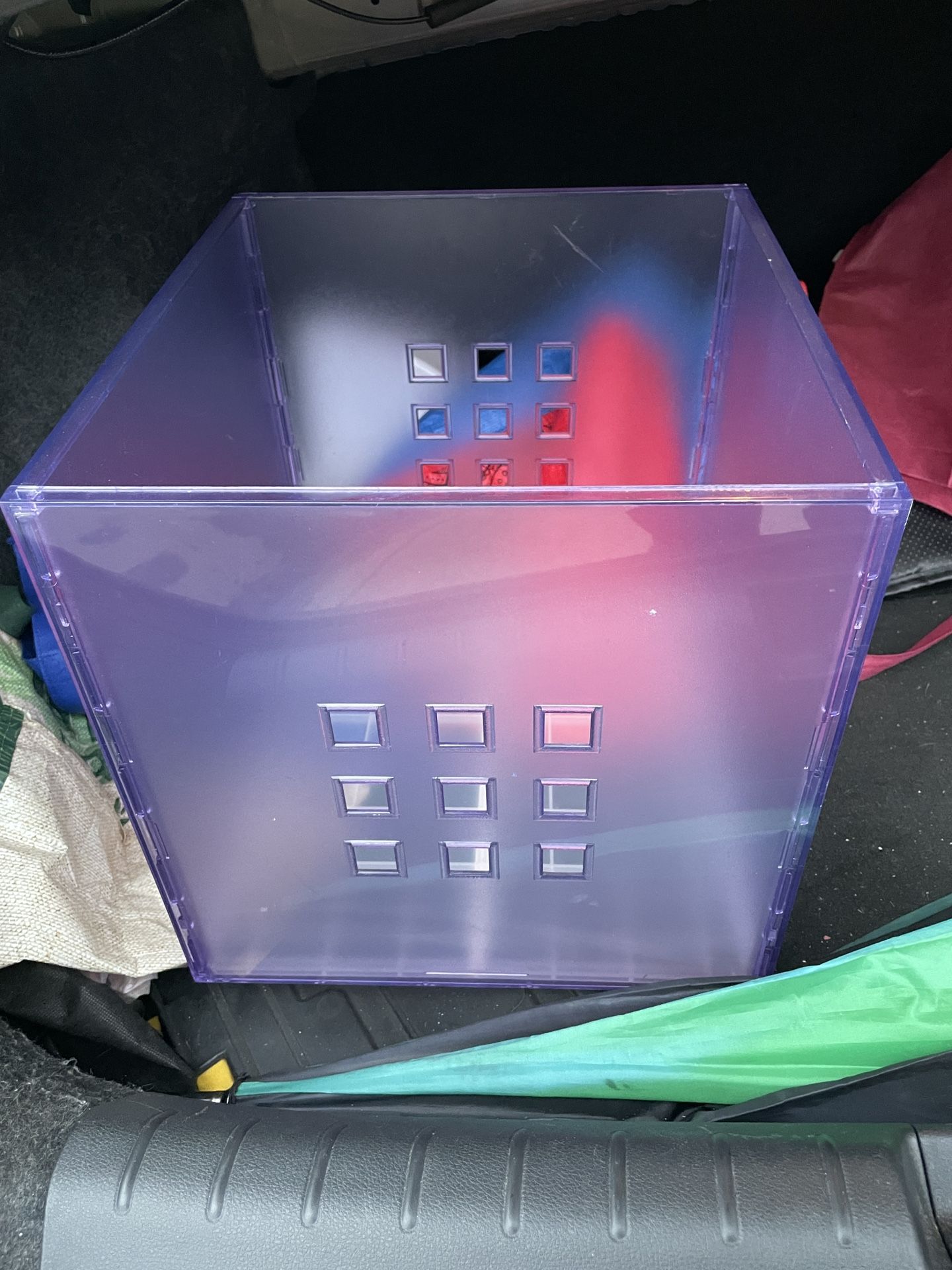 1 Purple IKEA Lekman Plastic Storage Bin Container