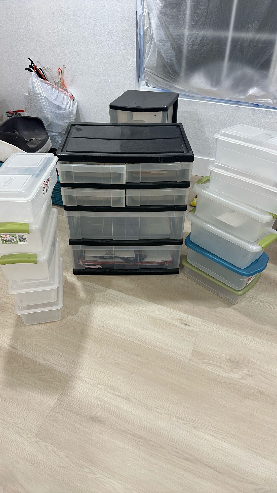 Storage Container And Organizers.