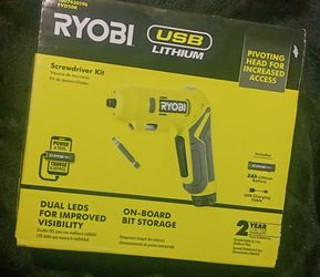 New Ryobi USB Lithium Screwdriver Kit
