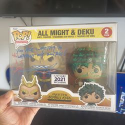 All might and Deku Funko pop pack