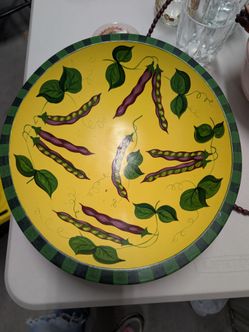 Sherwood Forest Design Hand Painted Pea Pod Serving Tray – New York