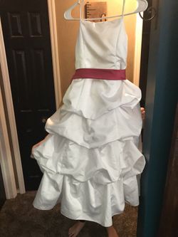 Beautiful White Waterfall Dress