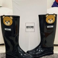 Moschino Kids Teddy Bear Wellies 