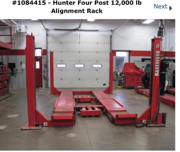 Hunter Alignment Rack >> Hunter Alignment Rack 4 Post 12 000lbs For Sale In Hunter Alignment Rack >> Hunter Alignment Rack 4 Post 12 000lbs For Sale In