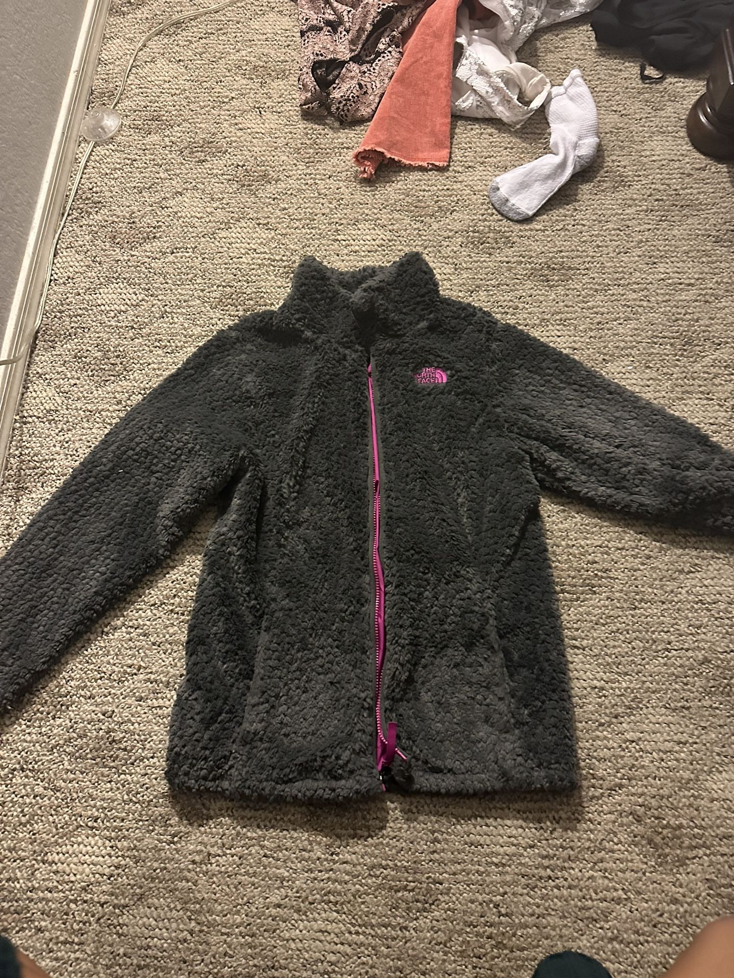 Gray North Face Jacket Girls Size XL
