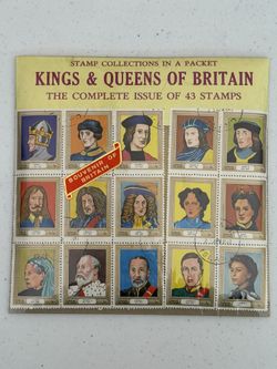 Stamp Collection. Kings And Queens Of Britain 