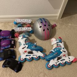 Extebdable For Agens 3-10 Yr Roller Skates For Kids Girls 
