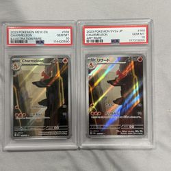 Pokemon Charmeleon 151 MEW EN Illustration Rare #169 PSA 10 Gem Mint English & Japanese 