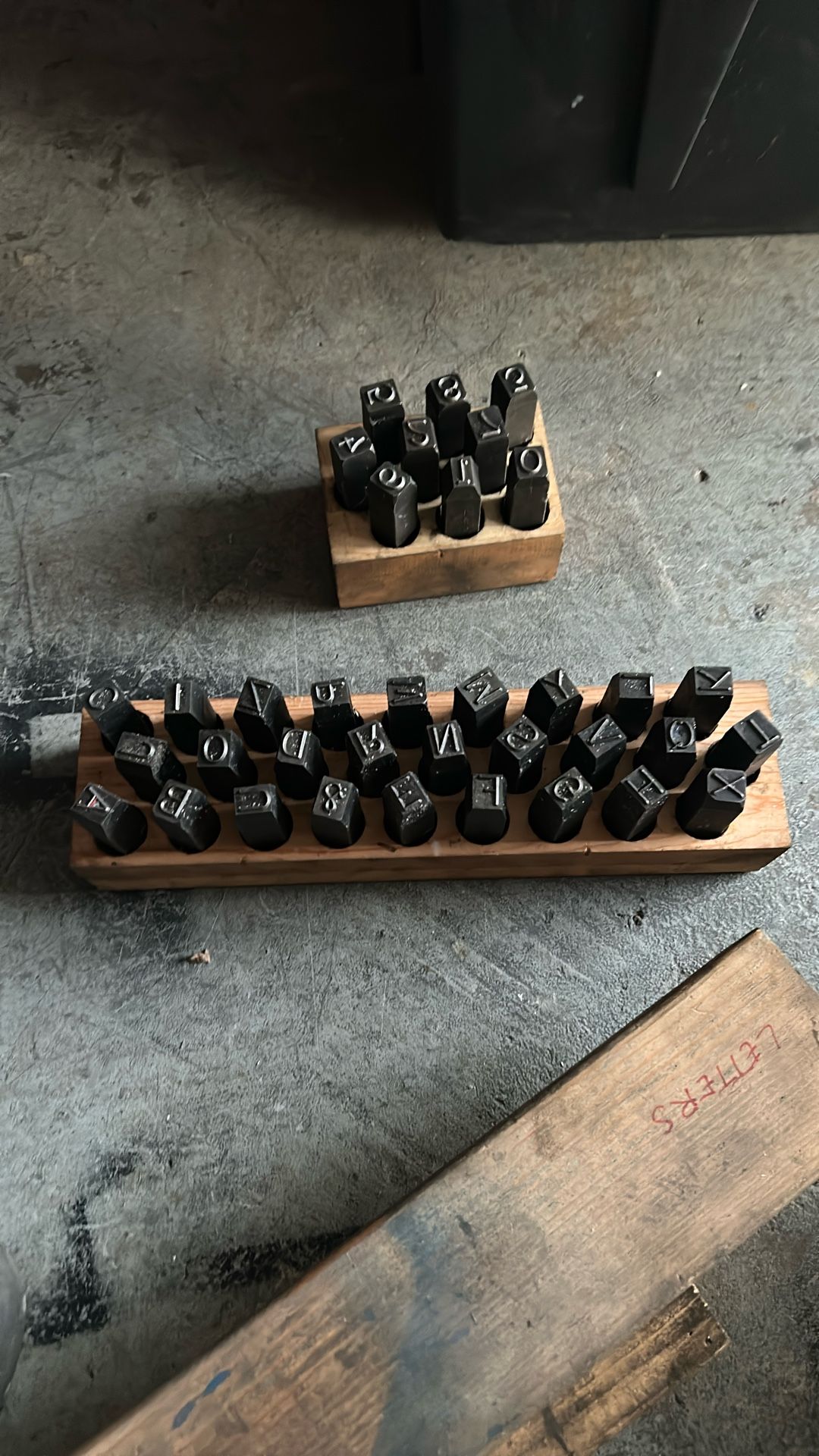 1/2 Steel Letters and numbers stamp set