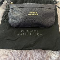 Versace Collection leather Wristlet