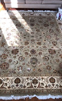 Turkish Wool, Silk, Cotton Rug