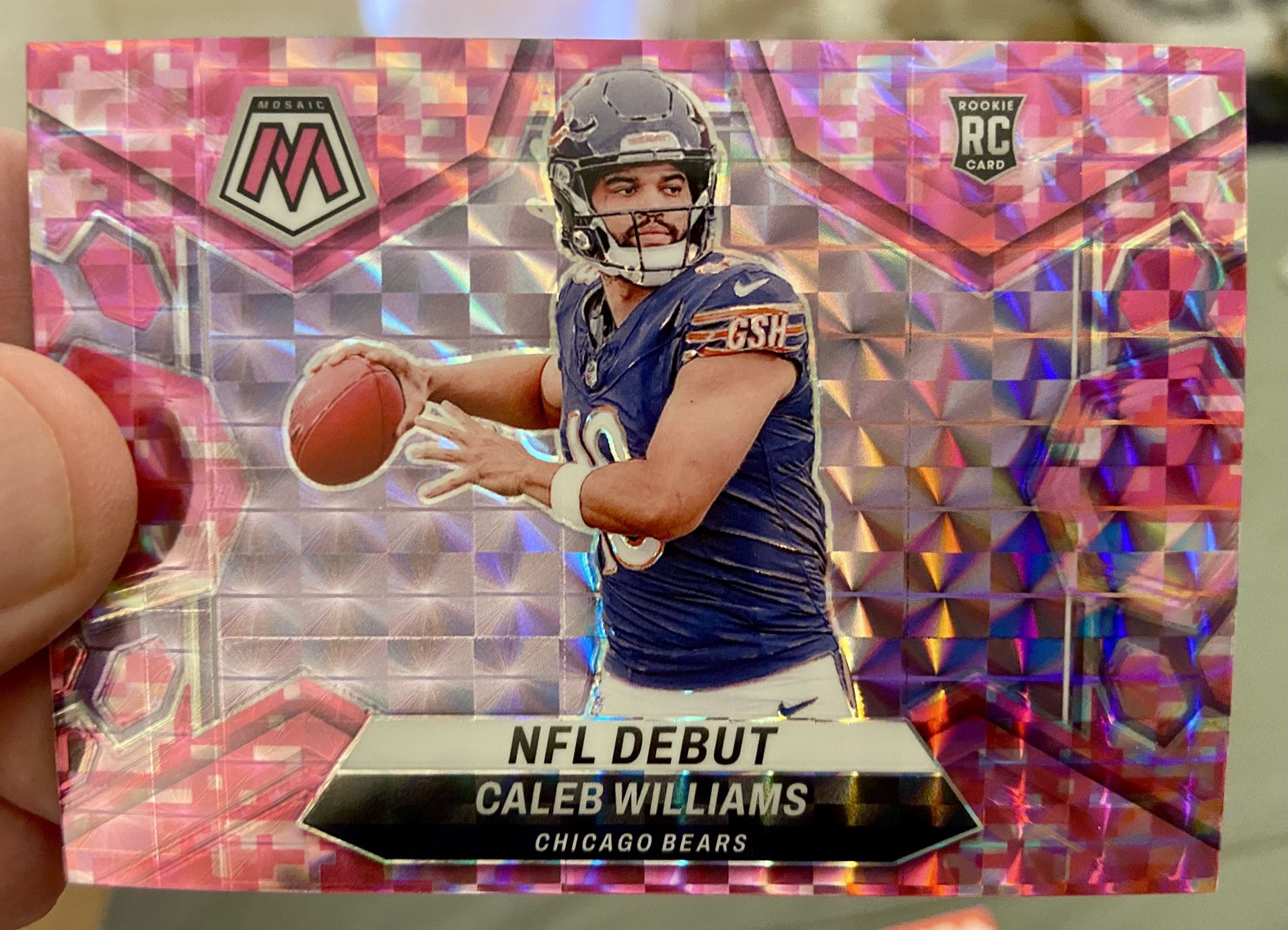 2024 Pink Mosaic Prizm #289 Caleb Williams Rookie