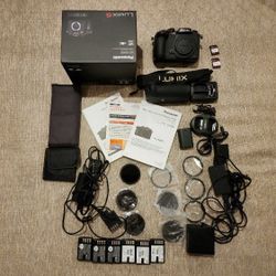 Panasonic Lumix GH5S Camera With 7 Batteries + Battery grip + Lens Filter + Memory Cards