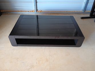 Coffee Table by J&M Furniture black Glass( Free Delivery if Needed)