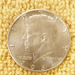 1964 Silver No Mint Half Dollar