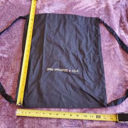 John Varvatos USA backpack Fabric Black Logo Brand new 13"x17" Unisex Logo bag. Condition is "Pre-owned". Shipped with USPS Priority Mail.

John Varva