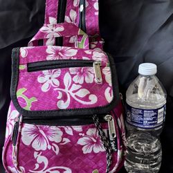 Tropical Print Backpack