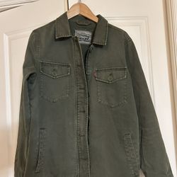 Woman’s Army Green Vintage Twill Jacket