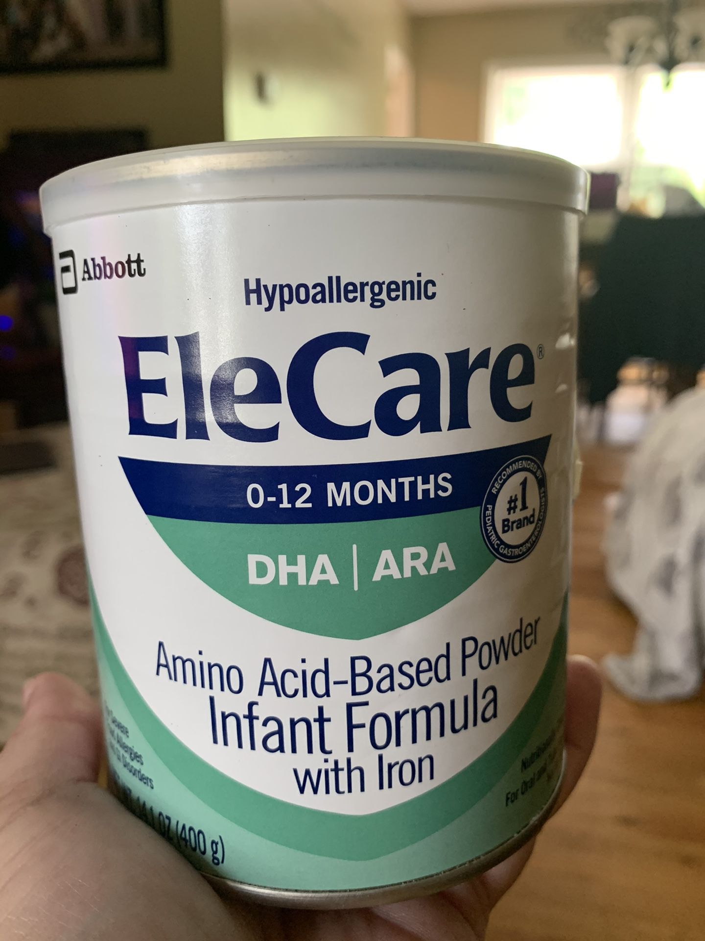 FREE Elecare Infant Formula Powder (retail $45/can) Expires 10/2021