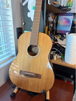 Fender FA-15 3/4 Size Acoustic Guitar & Stand & Strap