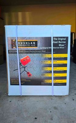 KUSHLAN
3.5 cu. ft. 1/2 HP 120-Volt Motor Direct Drive Cement Mixer