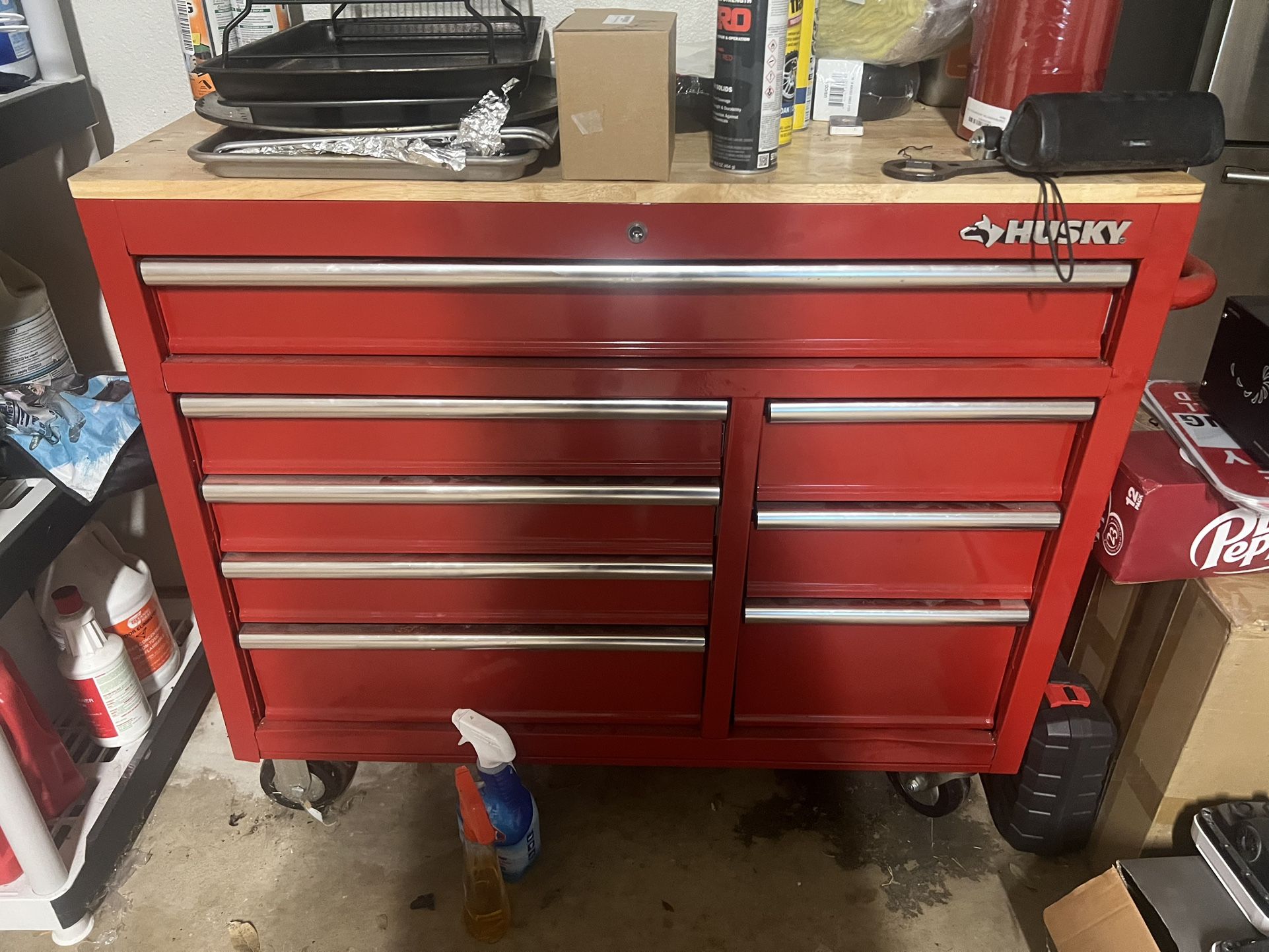Two Husky Tool Boxes