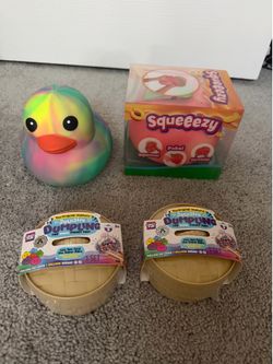 Set of 4 dumplings and squeezys