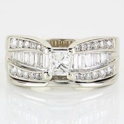 14k Yellow Gold Multi-cut Diamond Cocktail / Anniversary Band 