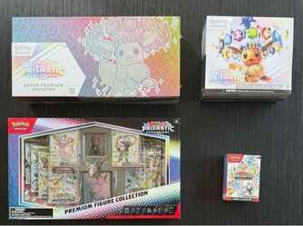 Pokémon Prismatic Evolutions SPC, ETB, Premium Figure Collection and Booster Bundles (Brand New Sealed)