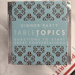 BRAND NEW SEALED TableTopics Dinner Party Conversation Cube Game