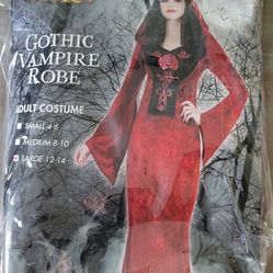 Gothic Vampire Robe Costume Women's Large