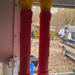 2 Large Candles 